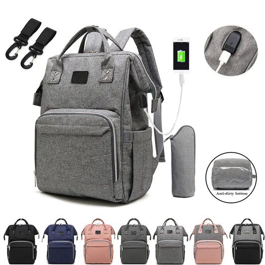 "Nappy" Mommy Multi-function Waterproof Outdoor Travel Backpack